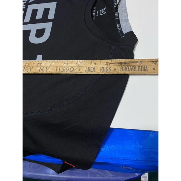 REP 1 Athletic Wear 1 Black Shirt size Large - Picture 3 of 13